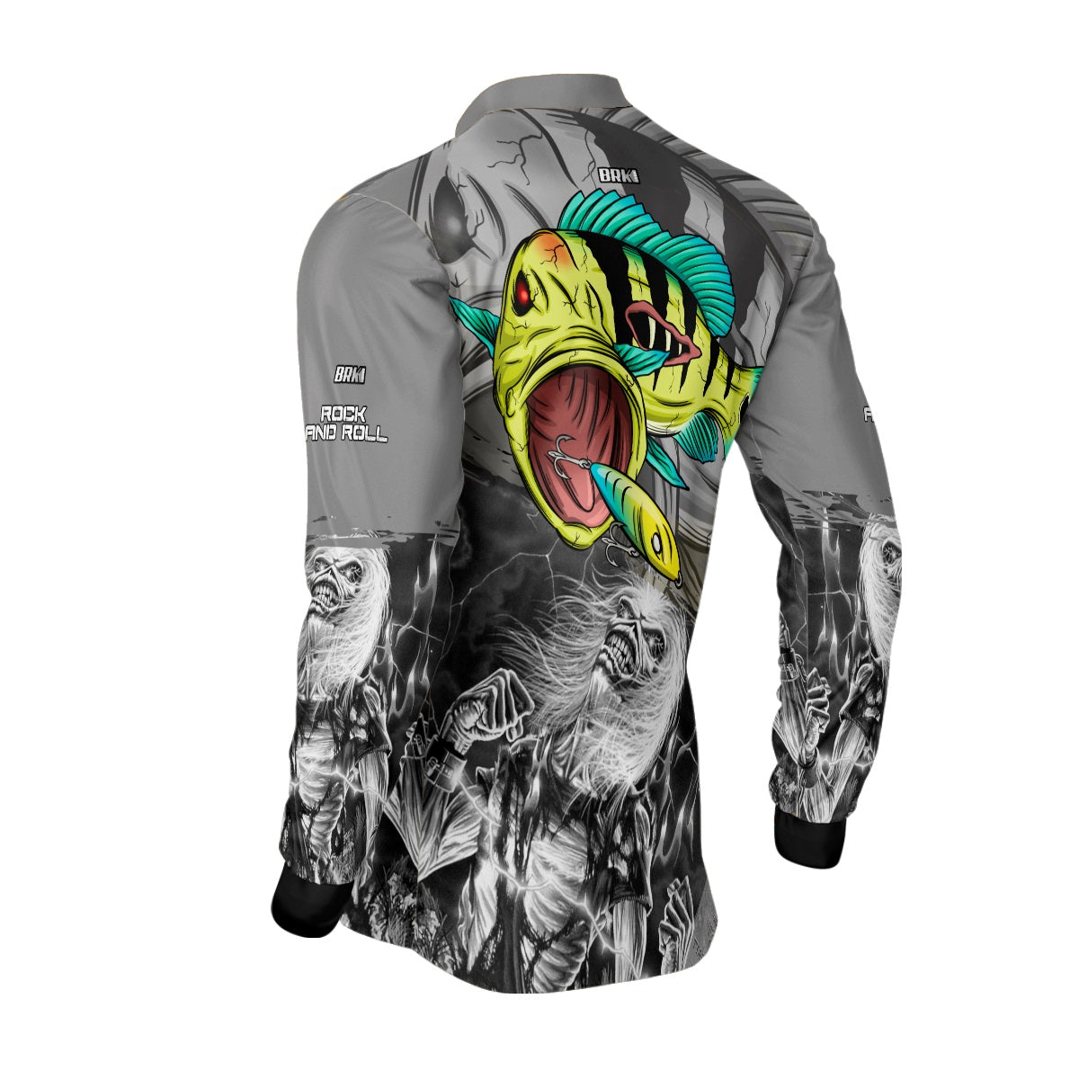 Camisa de Pesca Brk Tucunaré Azul Eddie 3 com Proteção UV50+ - Brk Fishing