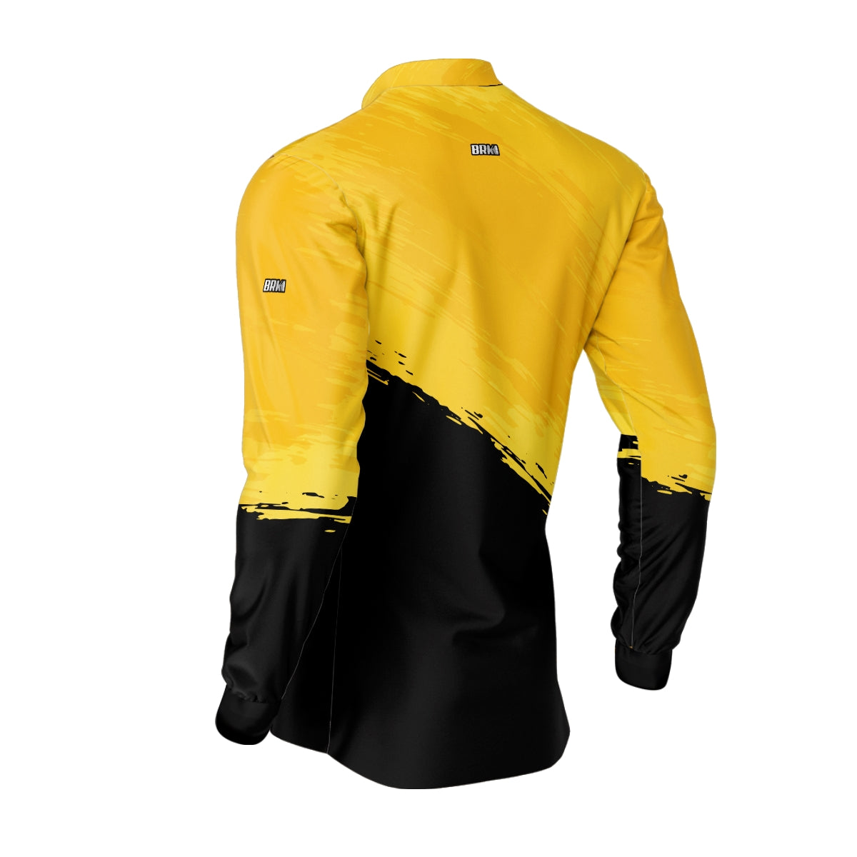 Camisa de Pesca Brk Sport Black Yellow com Proteção UV50+ - Brk Fishing