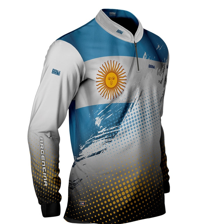 Camisa de Pesca Argentina Brk com Proteção Solar UV50+ - Brk Fishing