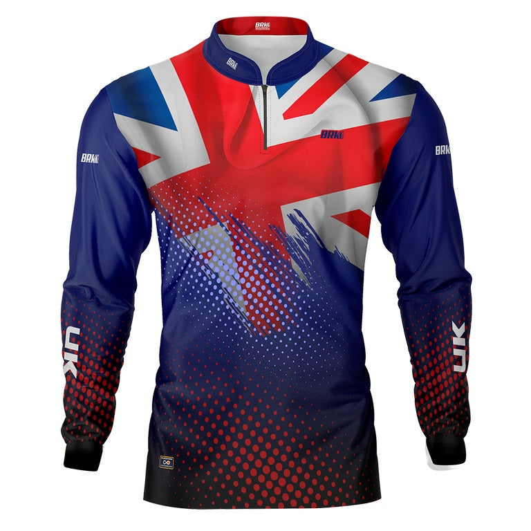 Camisa de Pesca Reino Unido Brk com Proteção Solar UV50+ - Brk Fishing