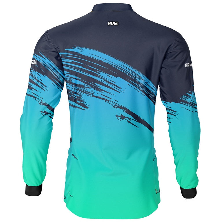 Camisa de Pesca Masculina Brk Blue Jet com UV50+ - Brk Fishing
