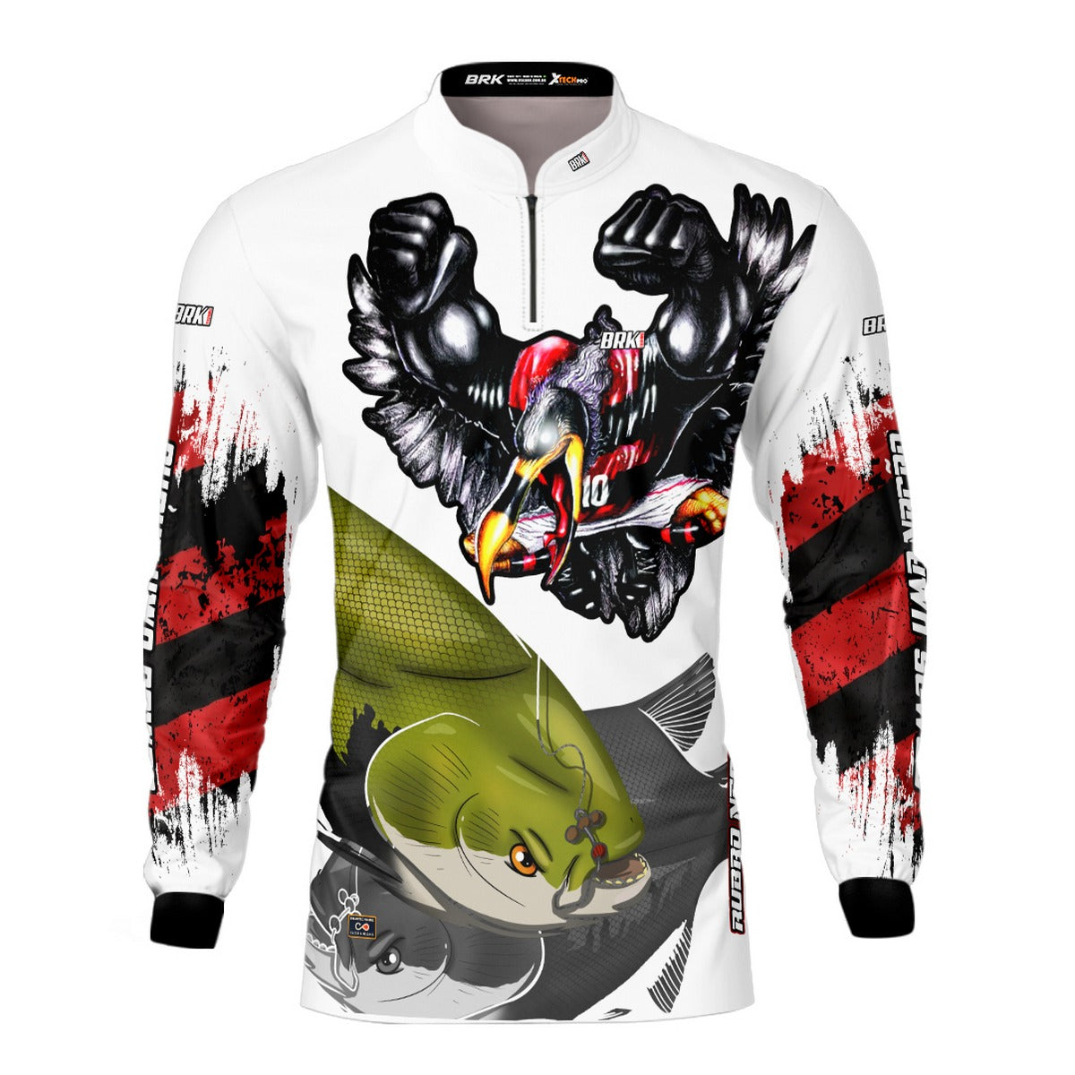 Camisa de Pesca Brk Rubro Negro Tambaqui UV50+ - Brk Fishing