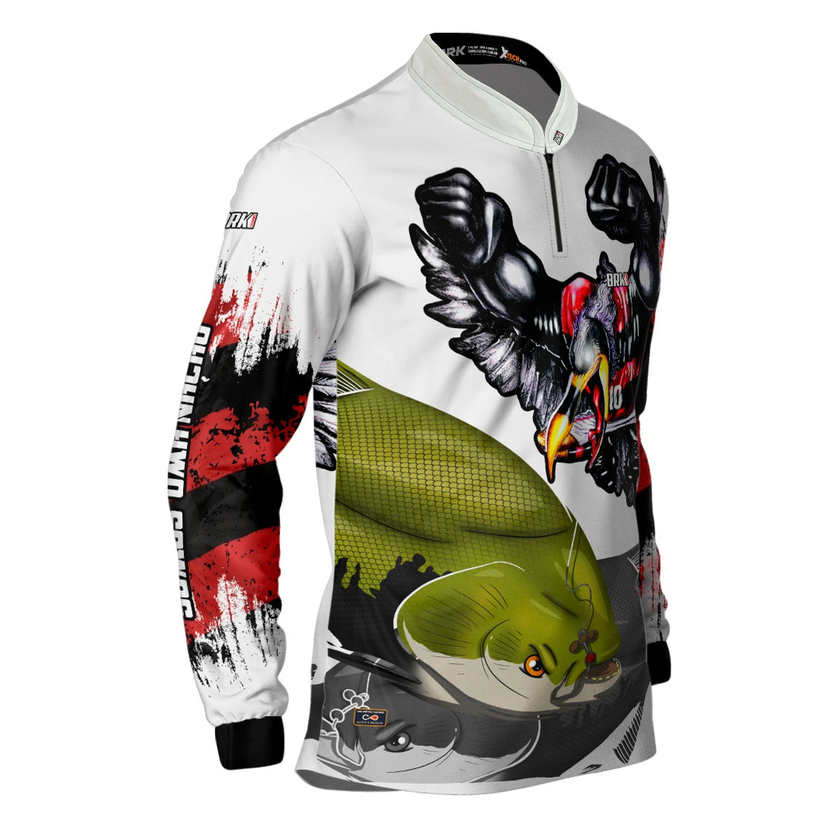 Camisa de Pesca Brk Rubro Negro Tambaqui UV50+ - Brk Fishing
