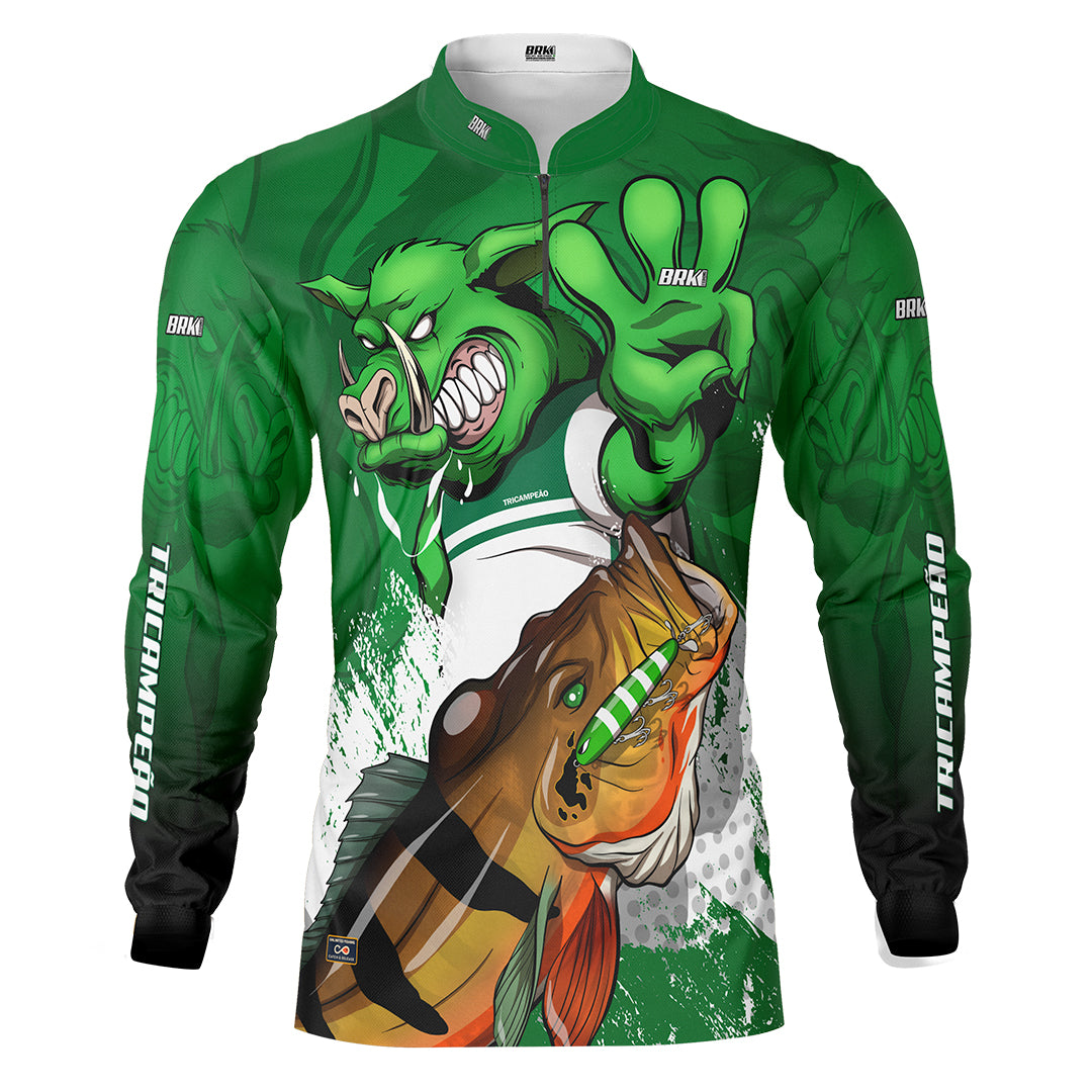 Camisa de Pesca Brk Verdão Tri Libertadores com UV50+ - Brk Fishing