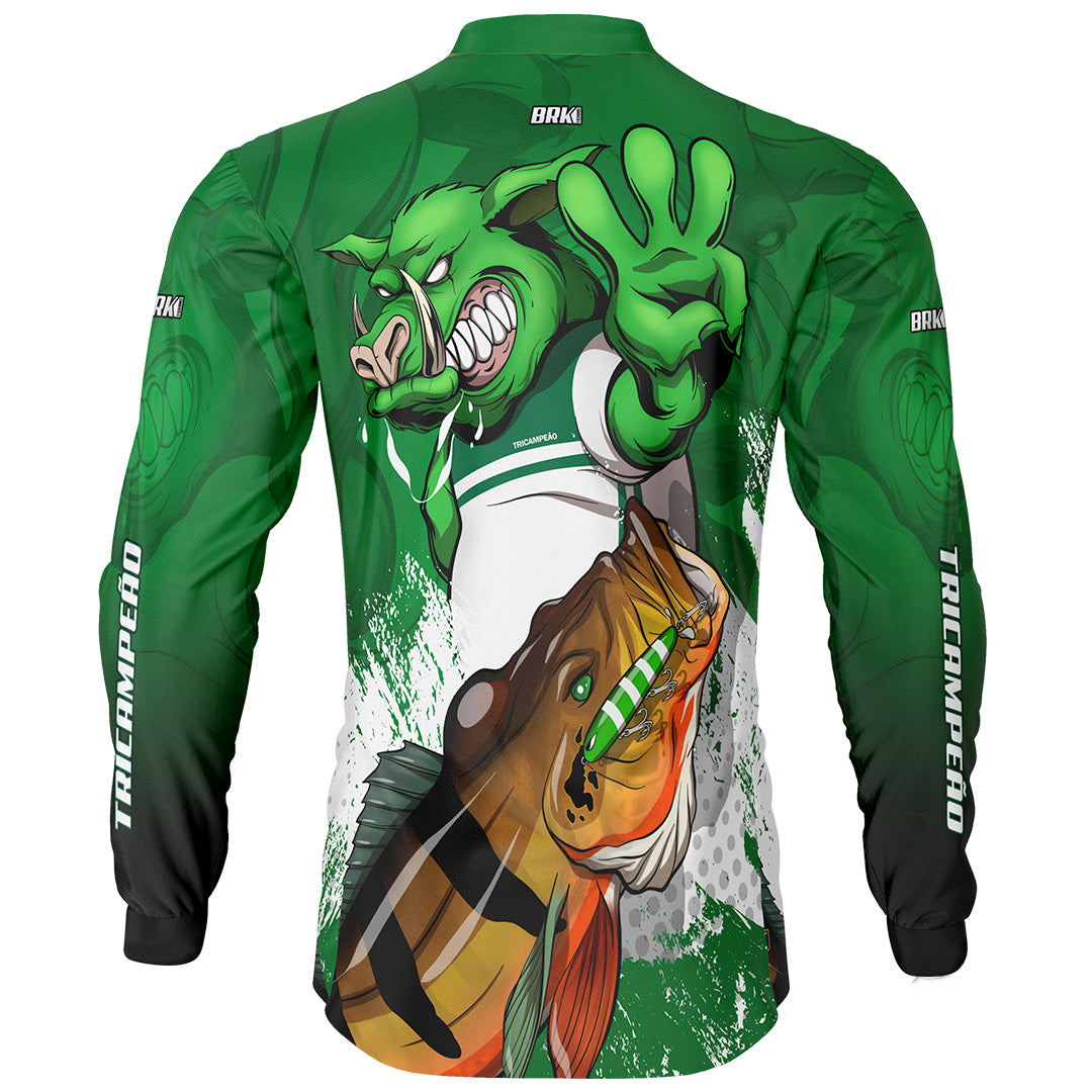 Camisa de Pesca Brk Verdão Tri Libertadores com UV50+ - Brk Fishing