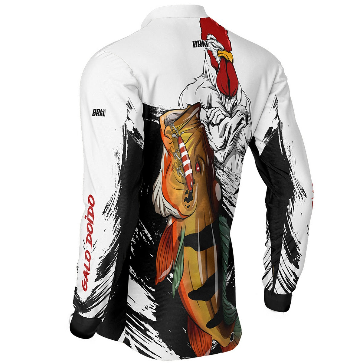 Camisa de Pesca Brk Galo Doido Bicampeão Tucunaré Açu com UV50+ - Brk Fishing