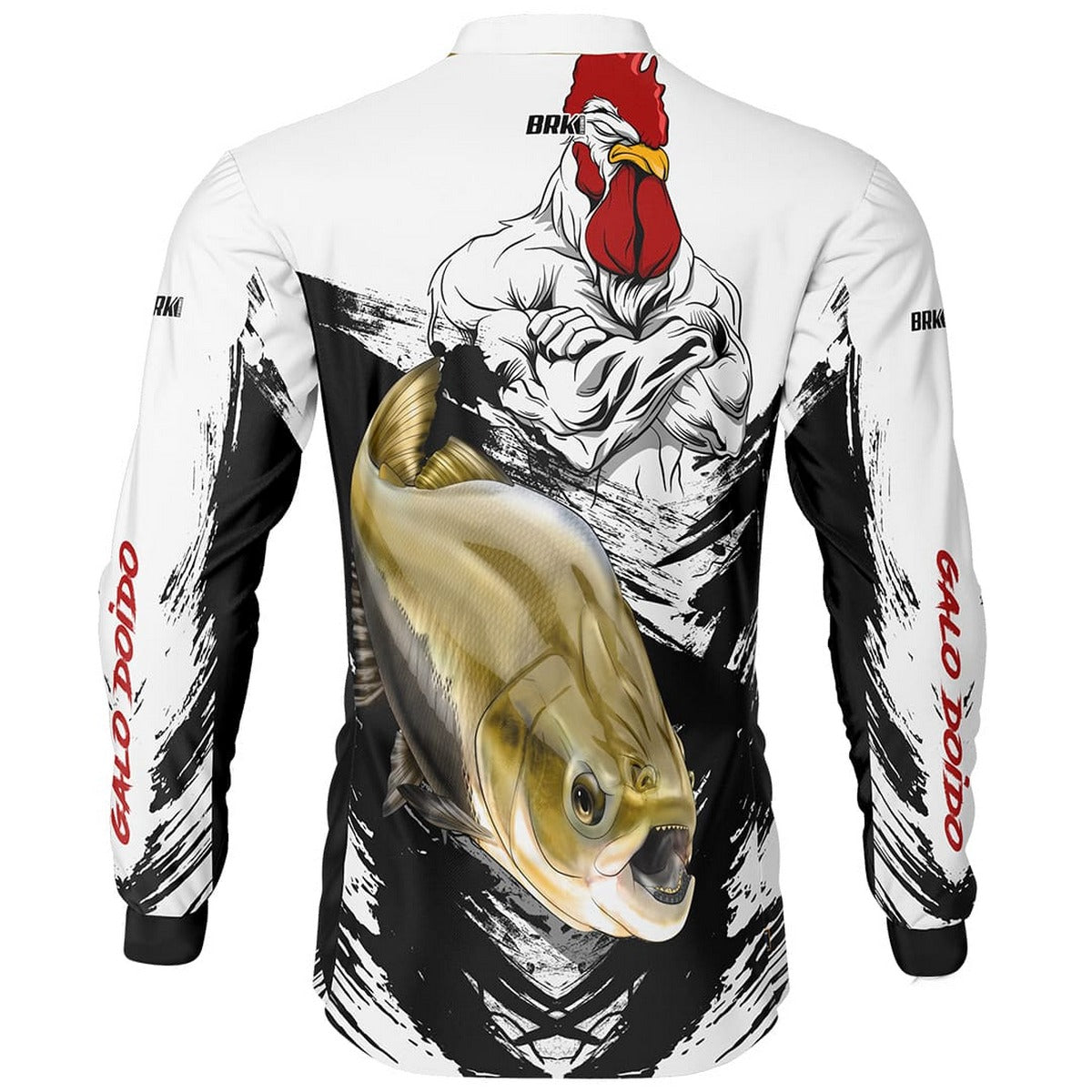 Camisa de Pesca Brk Galo Doido Bicampeão Tambaqui com UV50+ - Brk Fishing