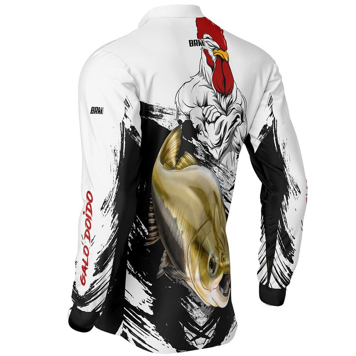 Camisa de Pesca Brk Galo Doido Bicampeão Tambaqui com UV50+ - Brk Fishing