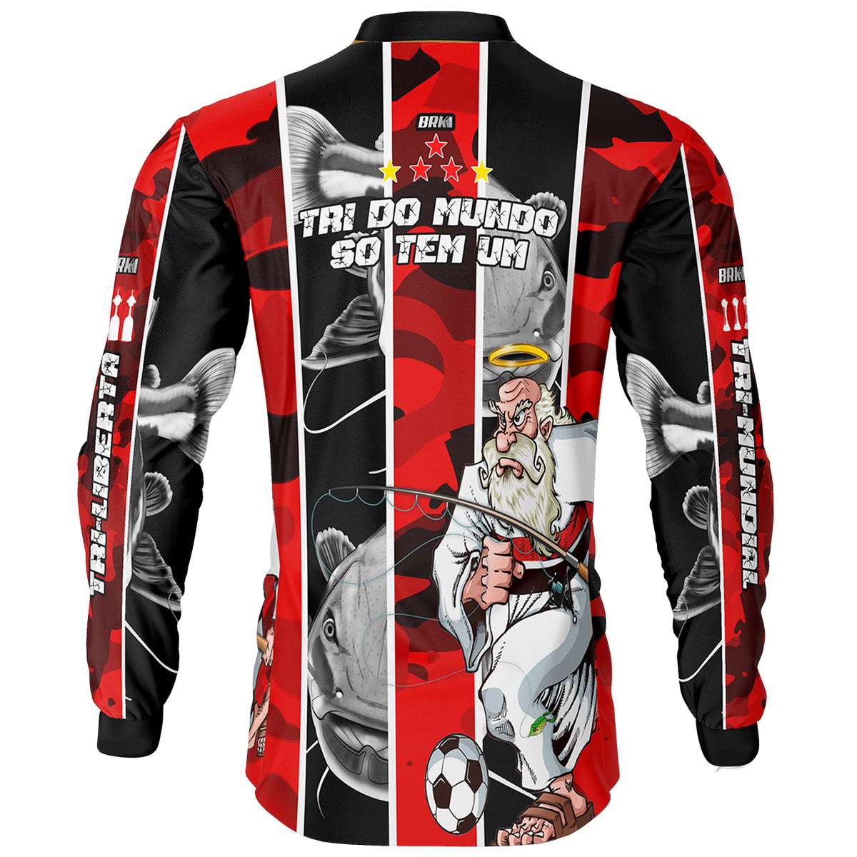Camisa de Pesca Brk Pirarara Futebol 95 com Proteção Solar UV50+ - Brk Fishing