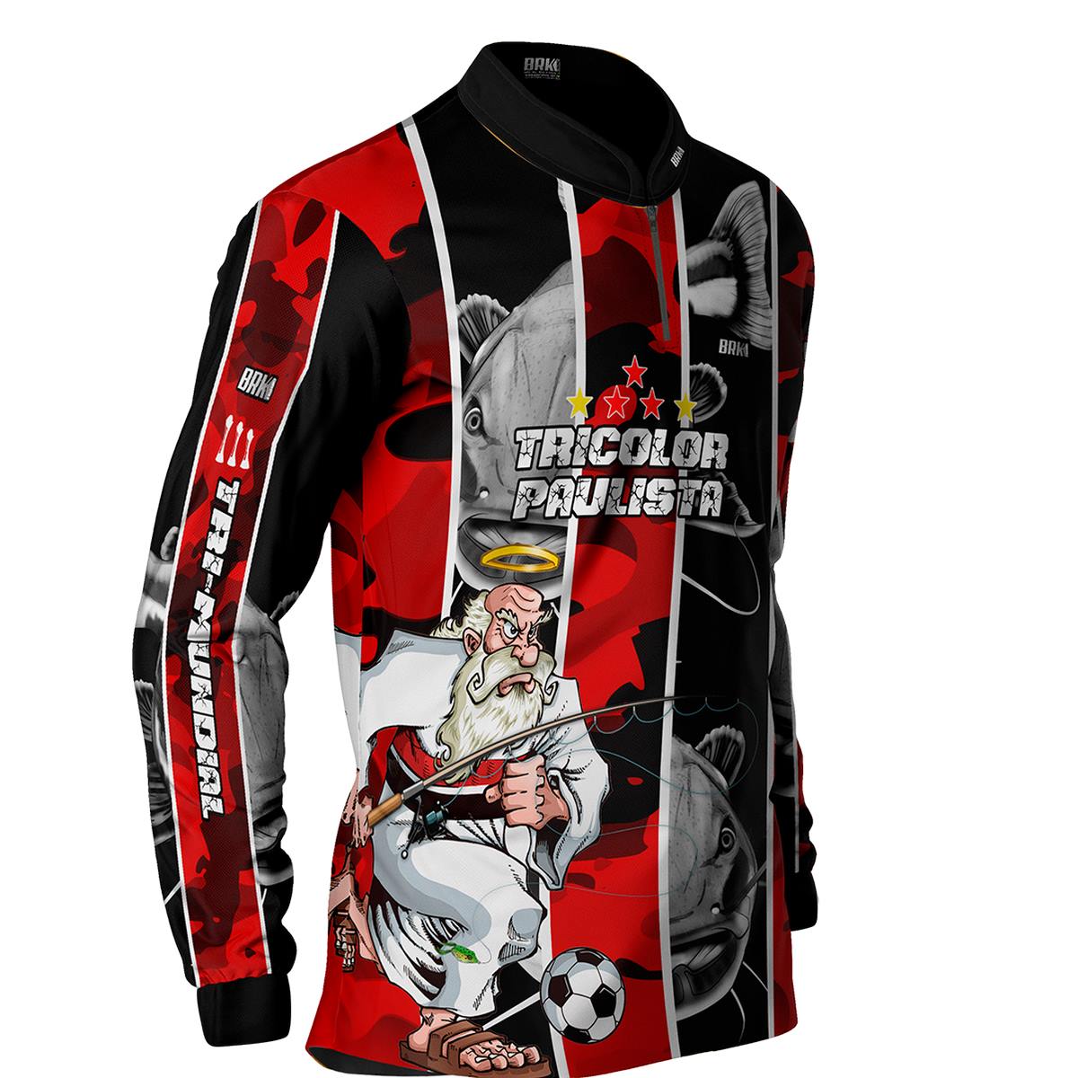 Camisa de Pesca Brk Pirarara Futebol 95 com Proteção Solar UV50+ - Brk Fishing
