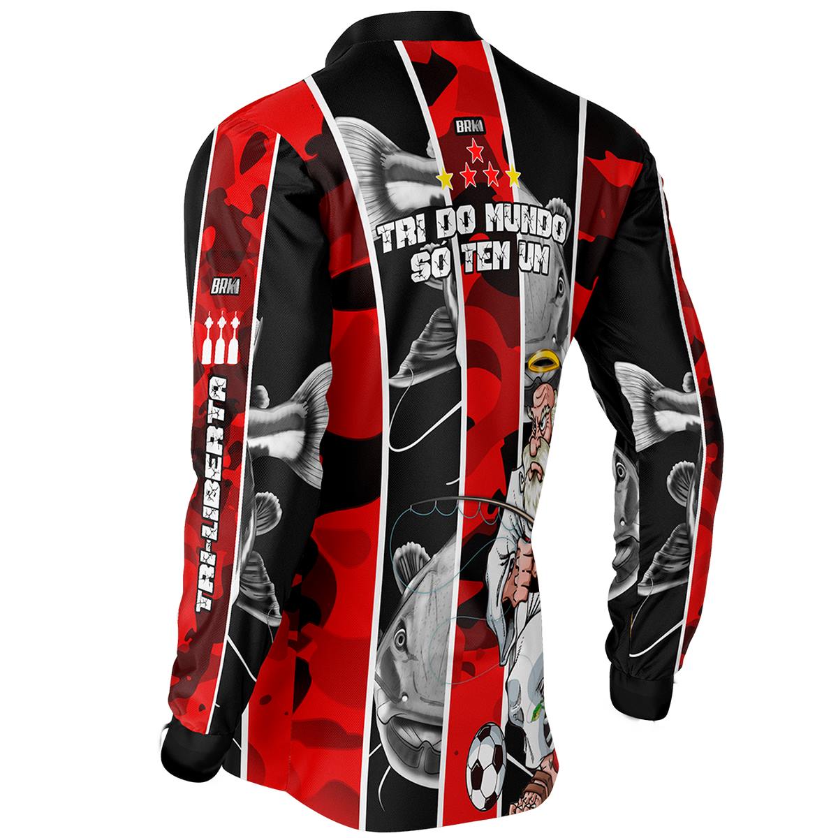 Camisa de Pesca Brk Pirarara Futebol 95 com Proteção Solar UV50+ - Brk Fishing