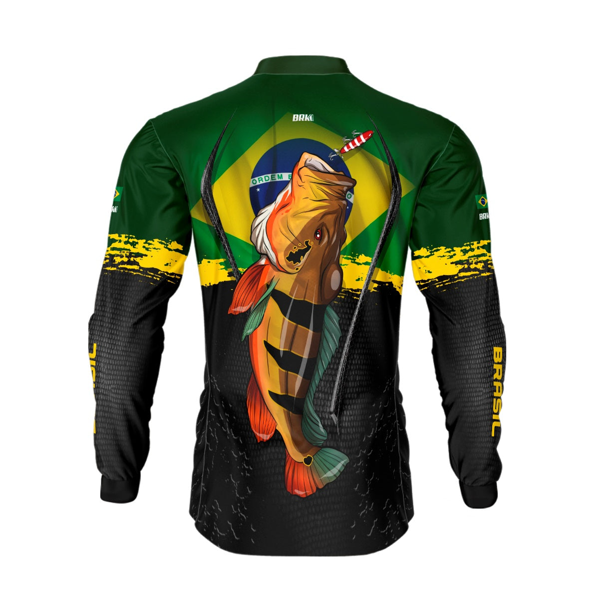 Camisa de Pesca Brk Tucuna Açu Brasil Proteção Solar UV50+ - Brk Fishing
