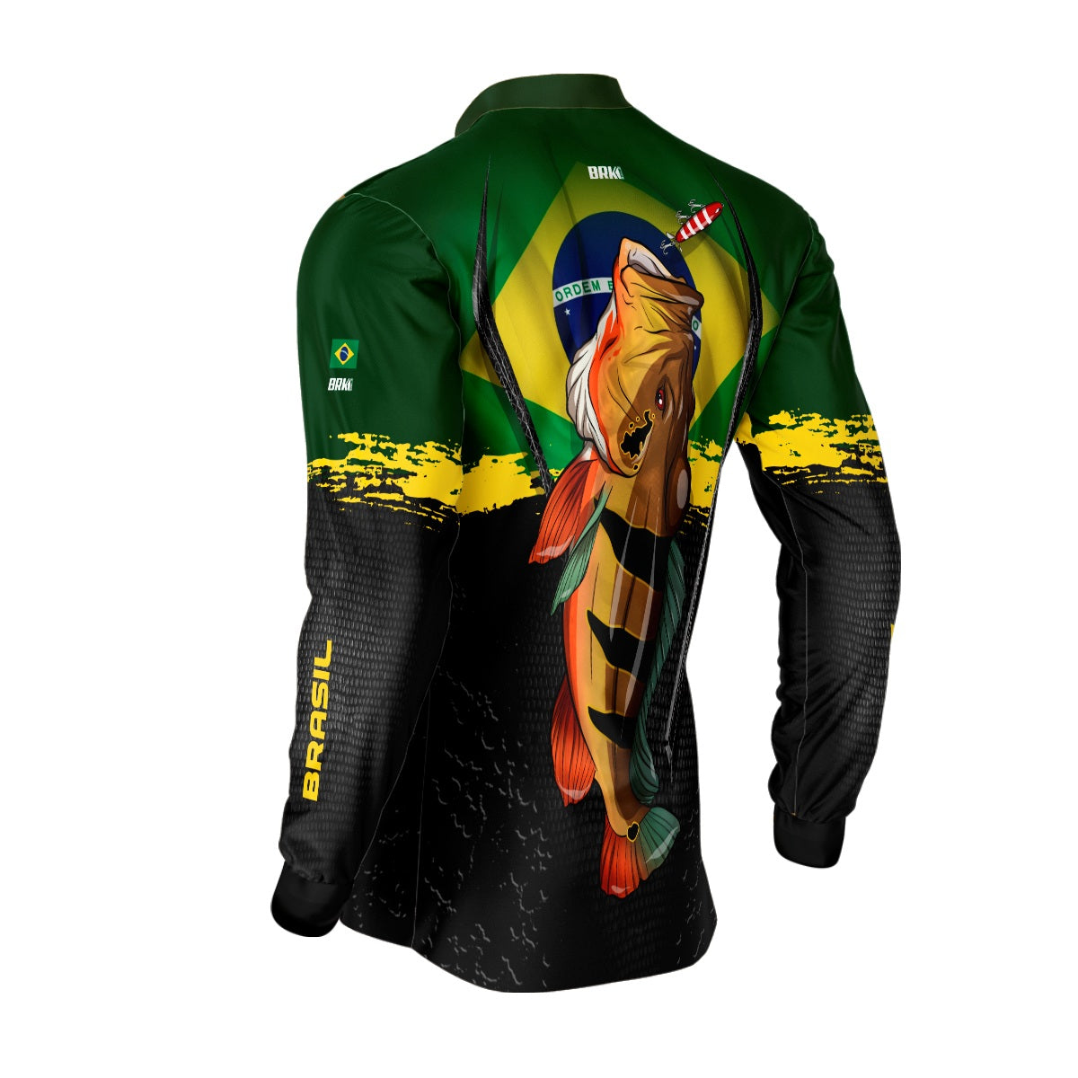 Camisa de Pesca Brk Tucuna Açu Brasil Proteção Solar UV50+ - Brk Fishing