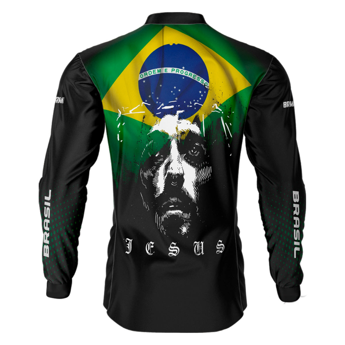 Camisa Masculina Brk Jesus Brasil Proteção Solar UV50+ - Brk Fishing