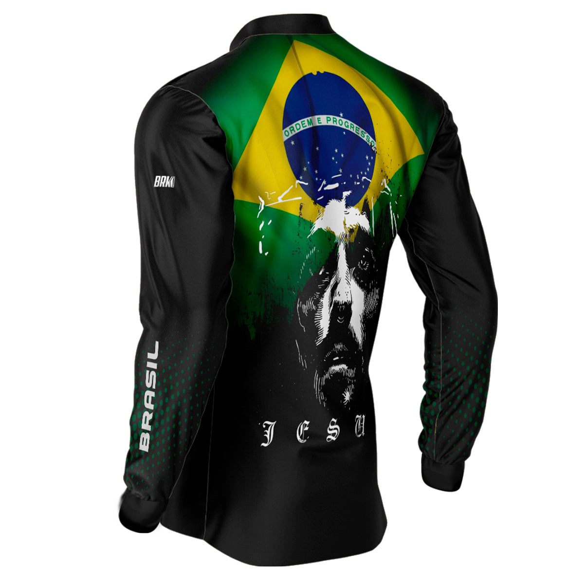 Camisa Masculina Brk Jesus Brasil Proteção Solar UV50+ - Brk Fishing