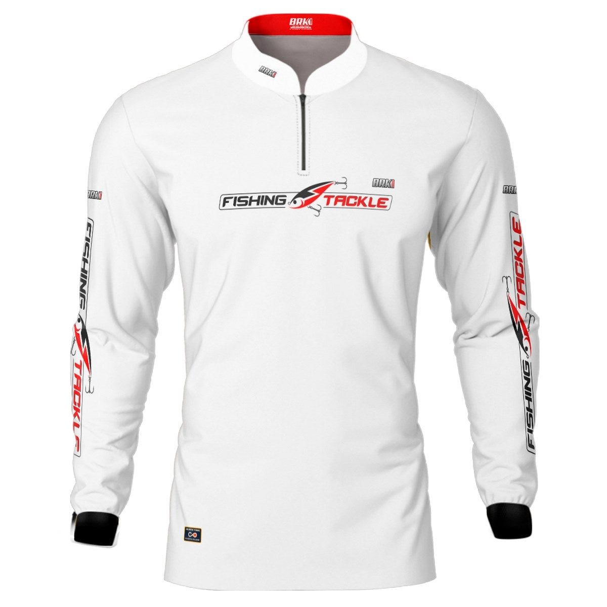 Camisa Brk Brasil Fishing Tackle Branca com Proteção Solar UV50+ - Brk Fishing