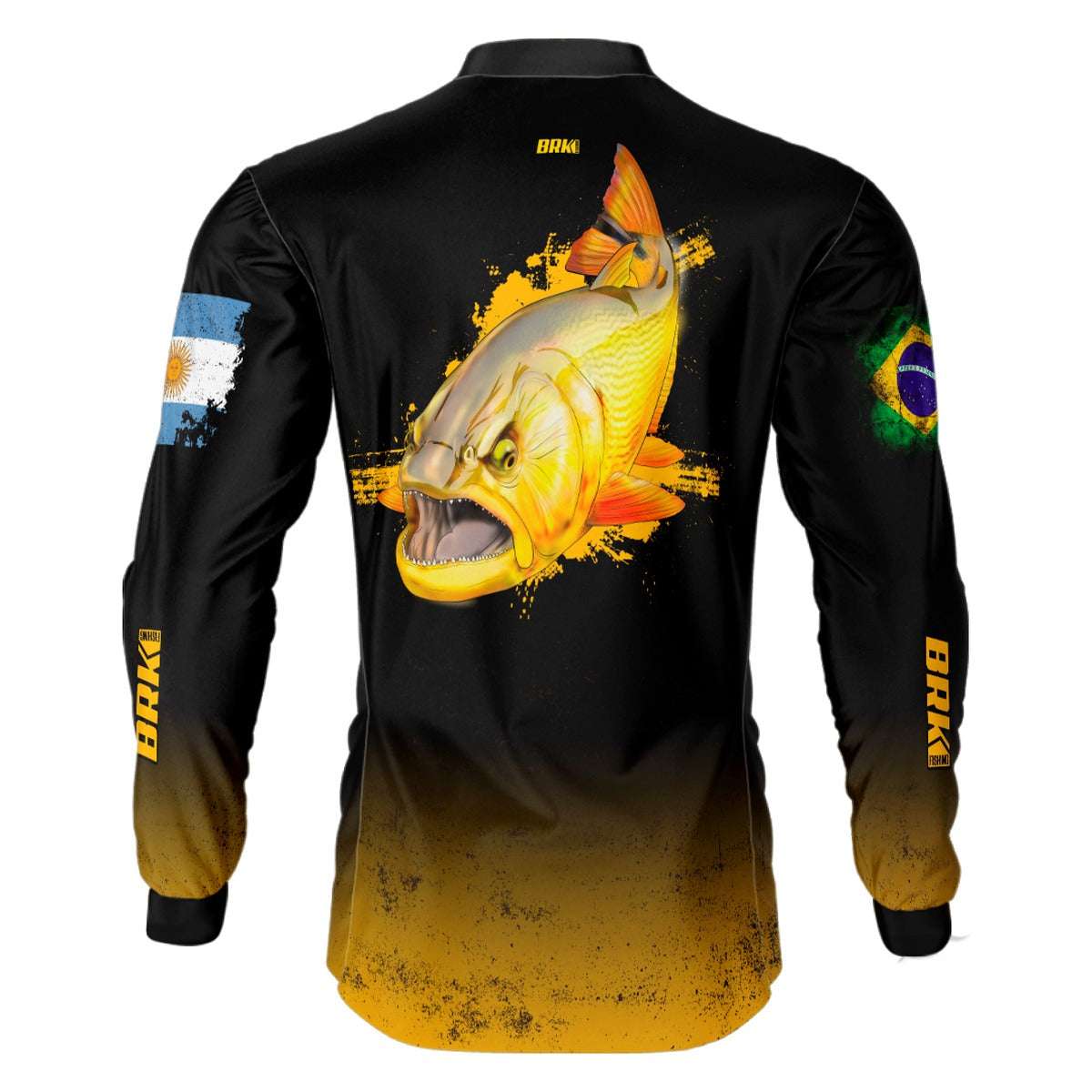 Camisa de Pesca Brk Argentina Brasil Dourado com Proteção Solar UV50+ - Brk Fishing
