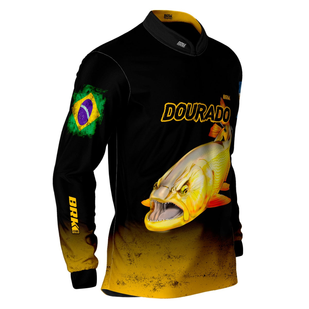 Camisa de Pesca Brk Argentina Brasil Dourado com Proteção Solar UV50+ - Brk Fishing