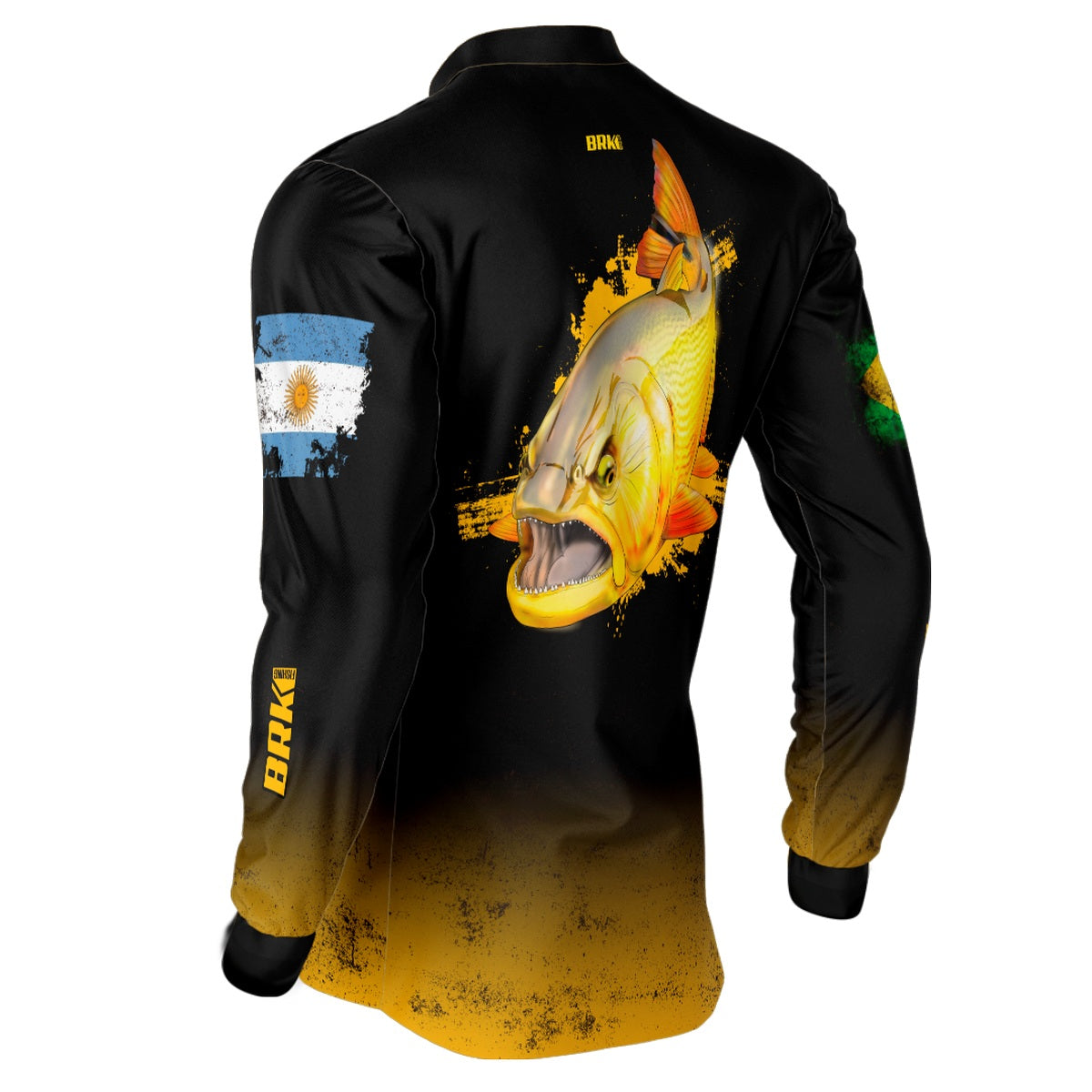 Camisa de Pesca Brk Argentina Brasil Dourado com Proteção Solar UV50+ - Brk Fishing