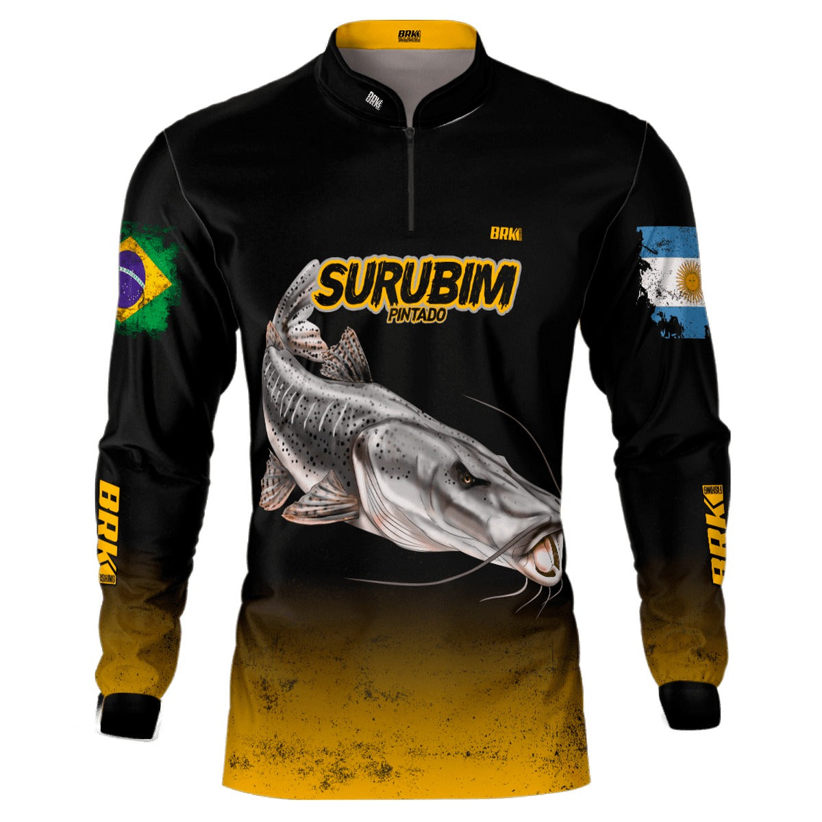 Camisa de Pesca Brk Argentina Brasil Surubim Pintado com Proteção Solar UV50+ - Brk Fishing