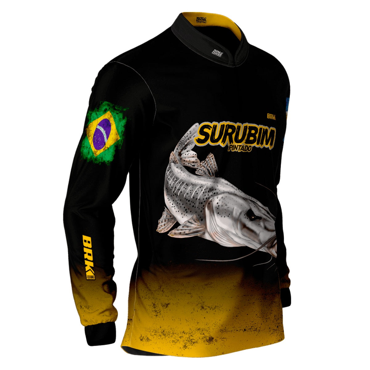 Camisa de Pesca Brk Argentina Brasil Surubim Pintado com Proteção Solar UV50+ - Brk Fishing