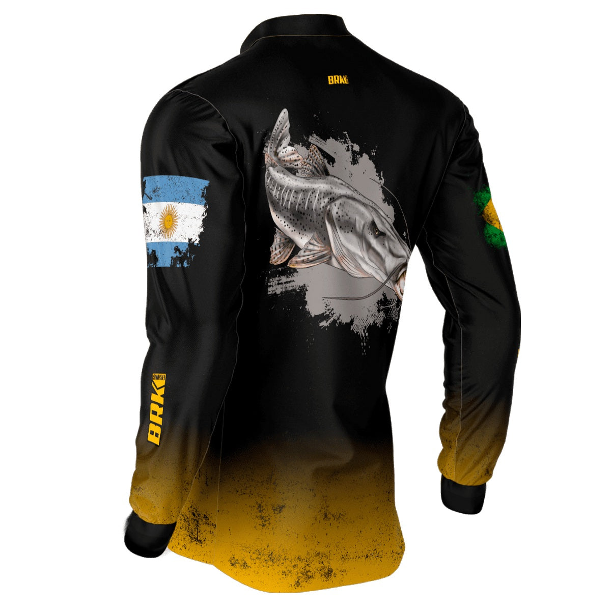 Camisa de Pesca Brk Argentina Brasil Surubim Pintado com Proteção Solar UV50+ - Brk Fishing