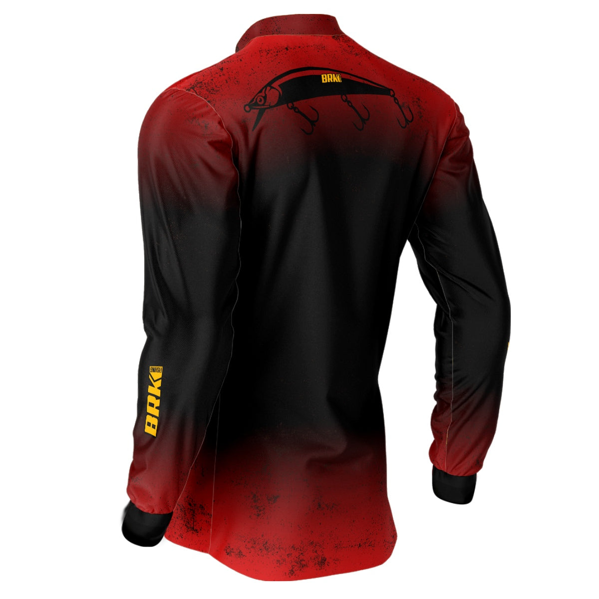 Camisa de Pesca Brk Isca Meia Água Tres Garateias Vermelha com UV50+ - Brk Fishing