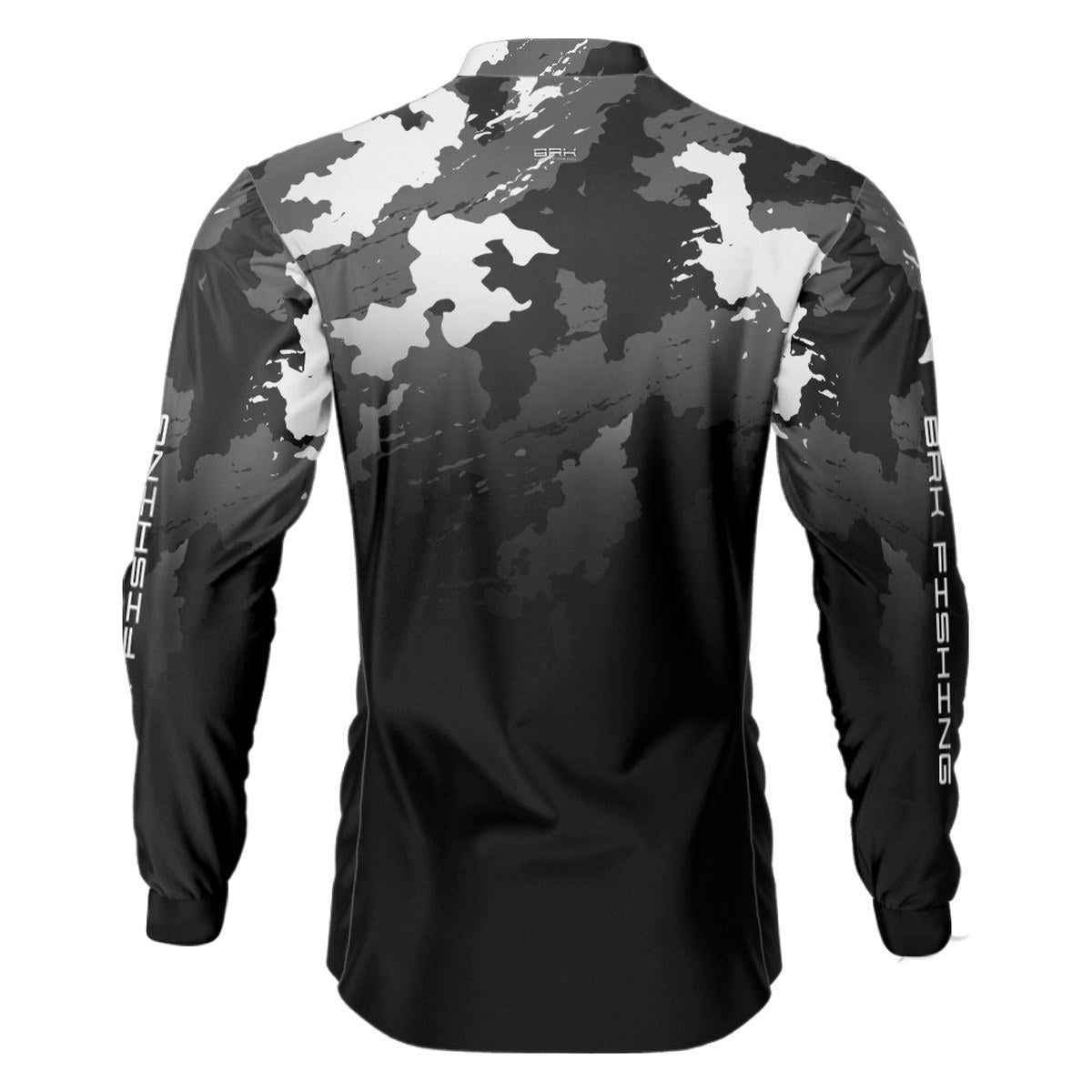 Camisa de Pesca Brk Camuflado Cinza 01 com Proteção Solar UV50+ - Brk Fishing