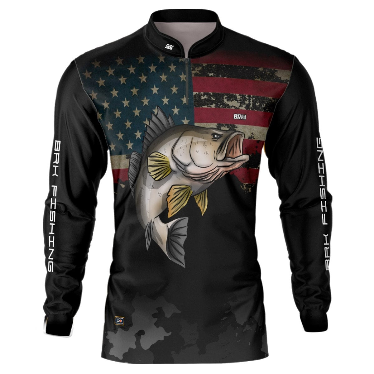 Camisa de Pesca Brk USA Robalo Africano com proteção solar UV50+ - Brk Fishing