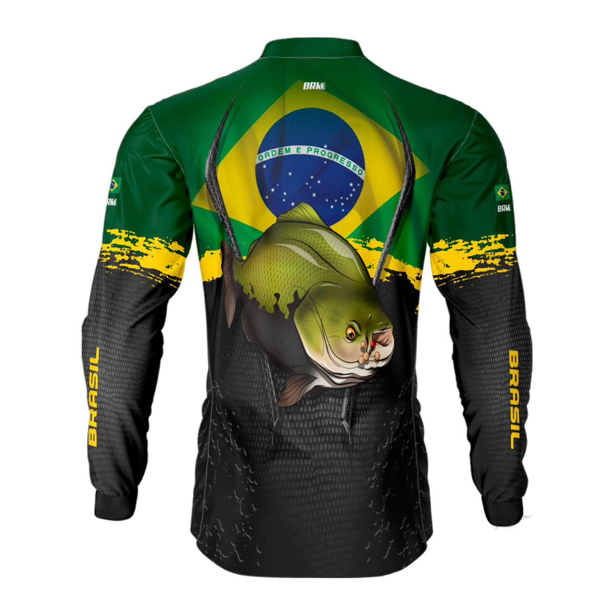 Camisa de Pesca Brk Tambaqui Brasil Proteção Solar UV50+ - Brk Fishing