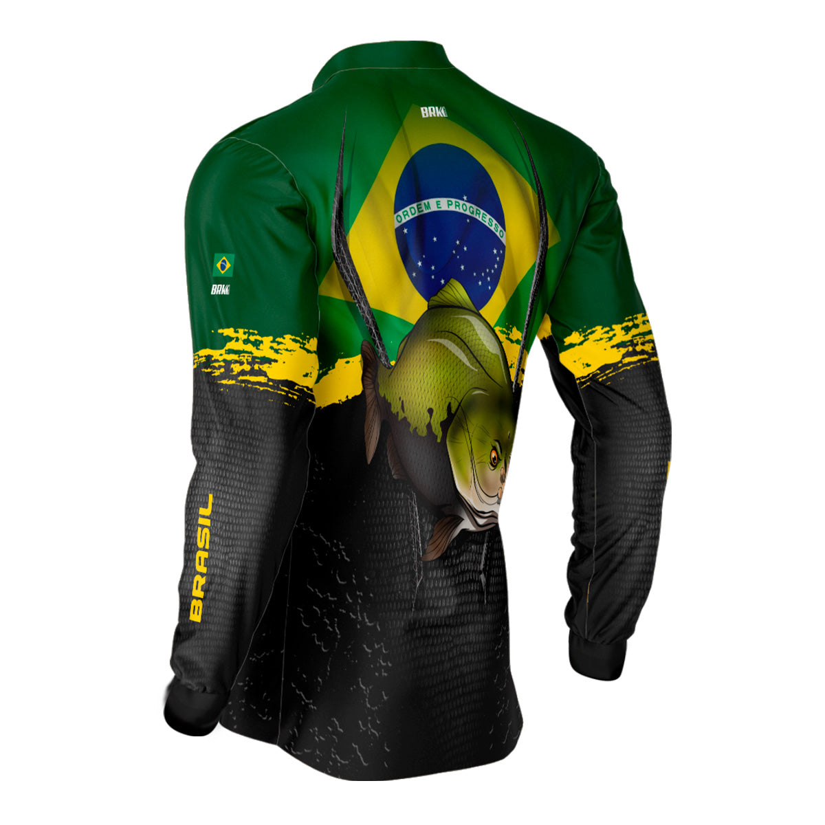 Camisa de Pesca Brk Tambaqui Brasil Proteção Solar UV50+ - Brk Fishing