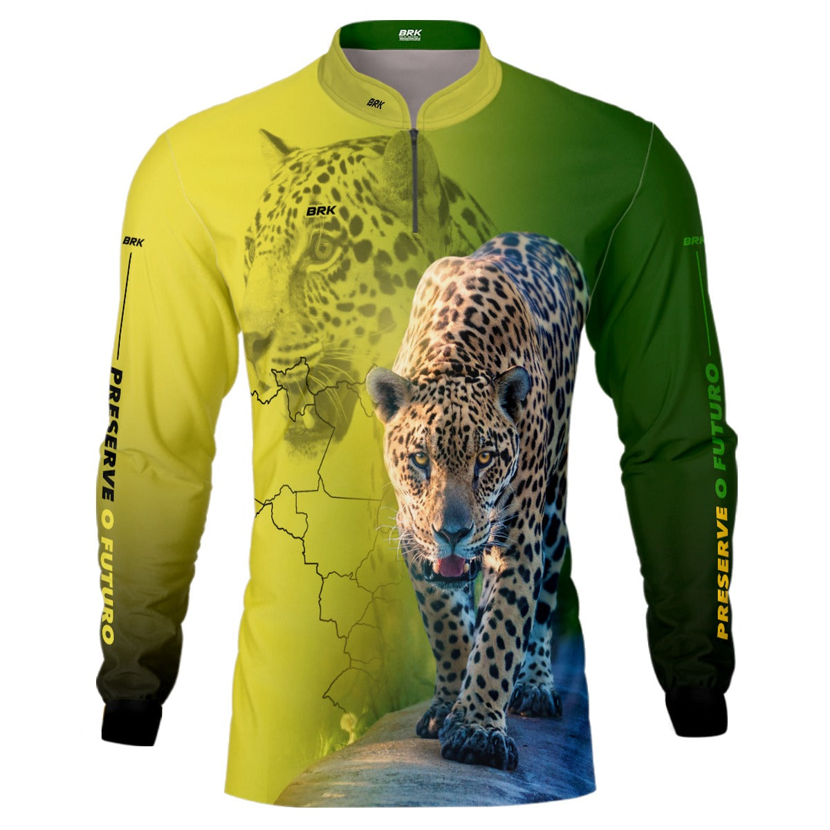 Camisa de Pesca Brk Onça Pintada com UV50+ - Brk Fishing