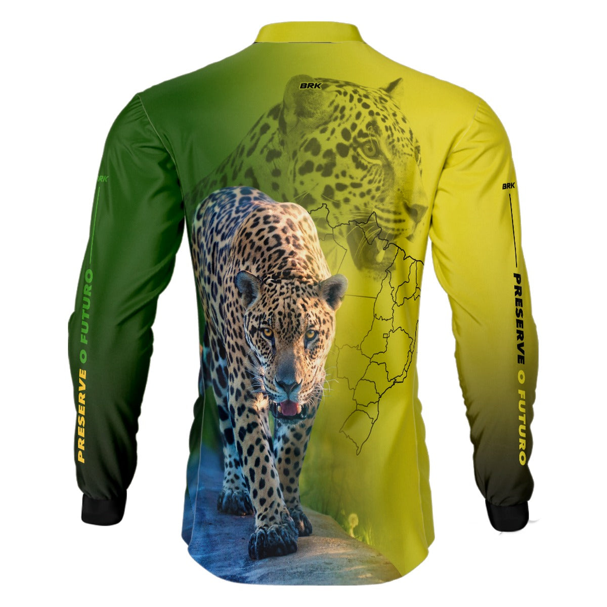 Camisa de Pesca Brk Onça Pintada com UV50+ - Brk Fishing