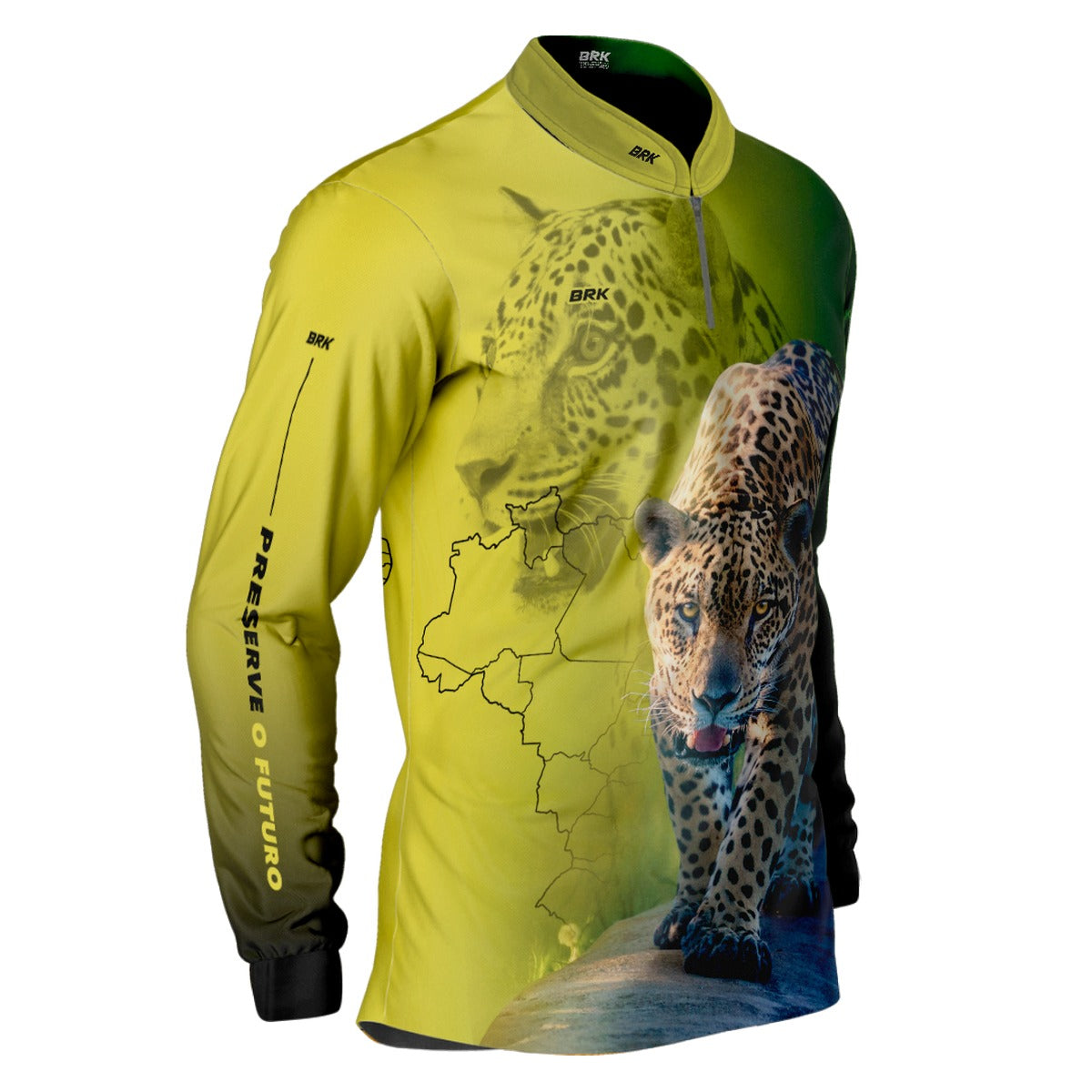 Camisa de Pesca Brk Onça Pintada com UV50+ - Brk Fishing