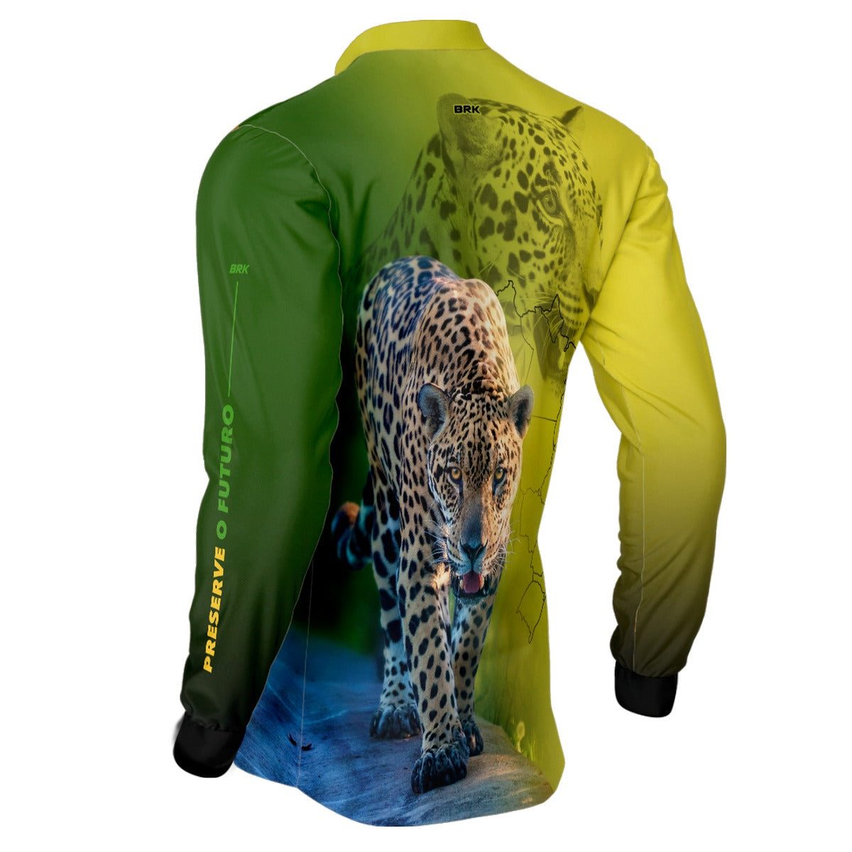 Camisa de Pesca Brk Onça Pintada com UV50+ - Brk Fishing