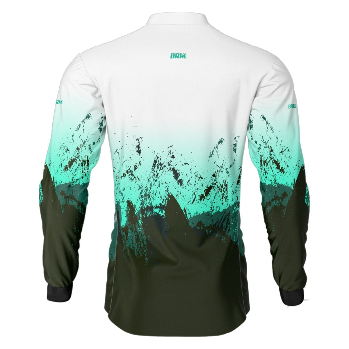Camisa de Pesca Brk Verde com Branco Tucunaré com UV50+ - Brk Fishing