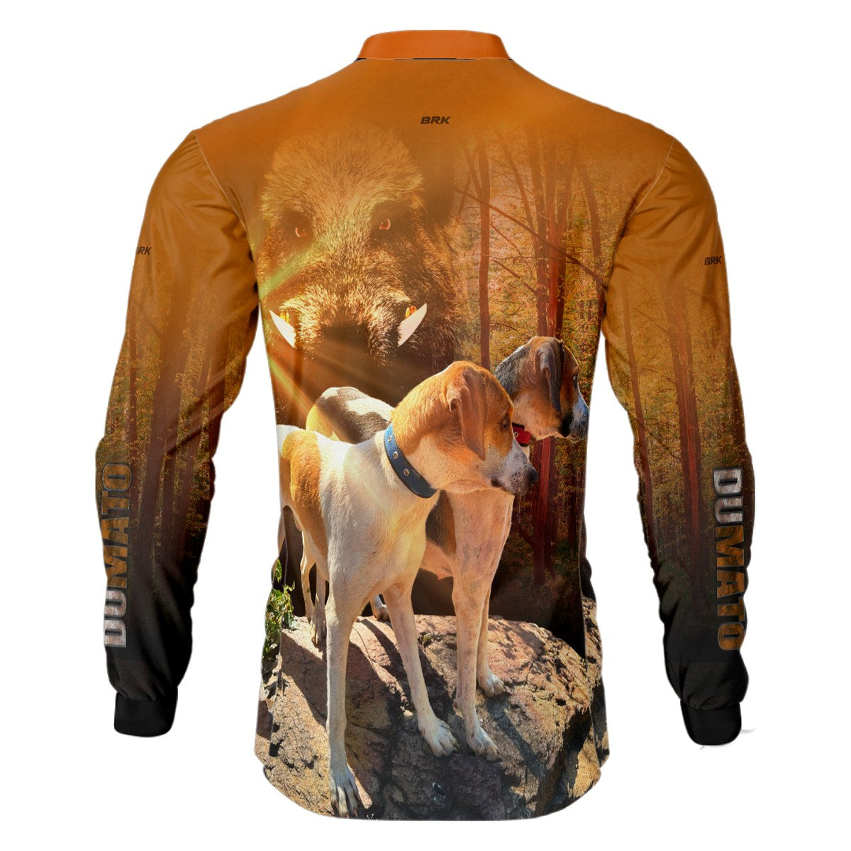 Camisa de Caça Brk Dumato Javali Foxhound Floresta com UV50+ - Brk Fishing