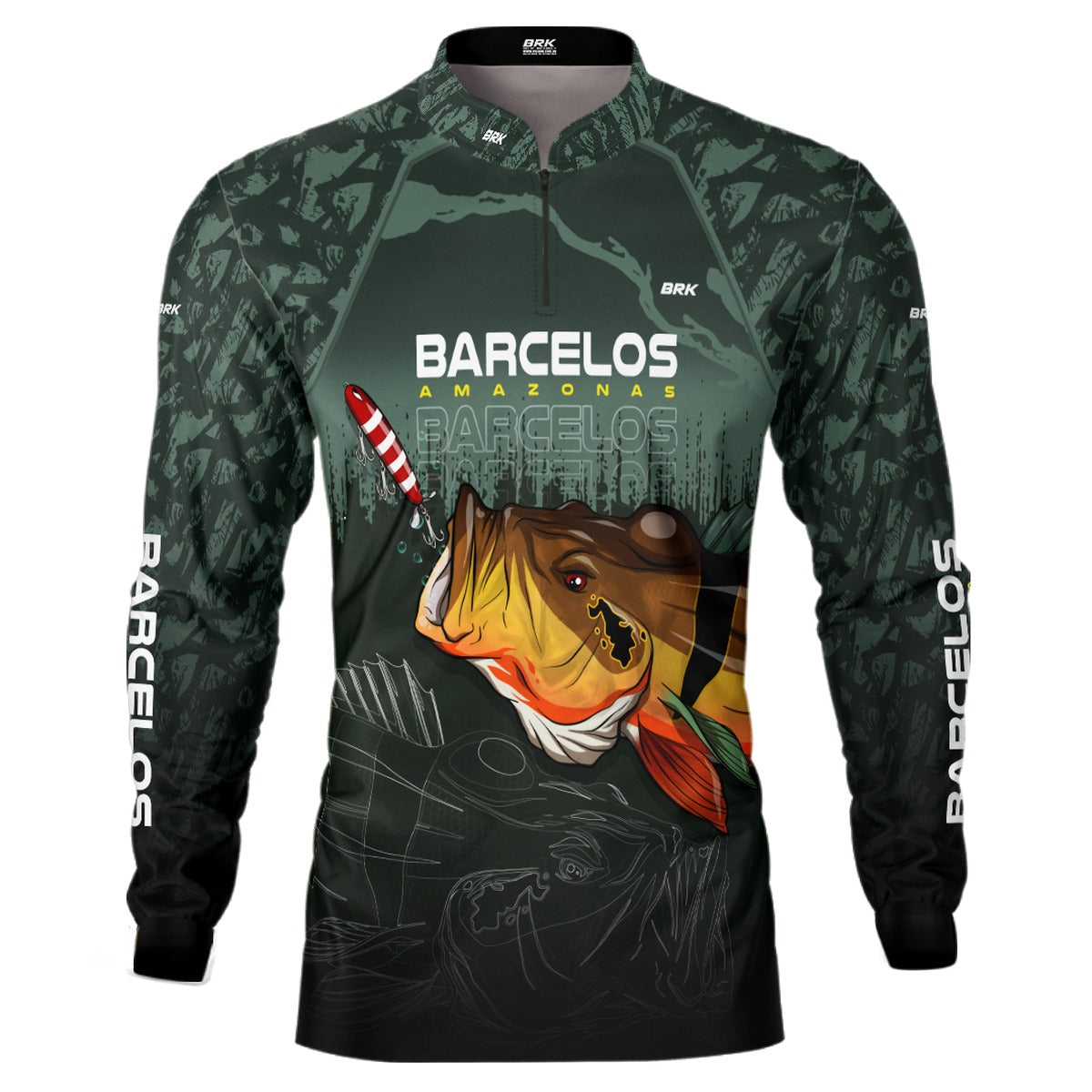 Camisa de Pesca Brk Barcelos Amazonas com UV50+ - Brk Fishing