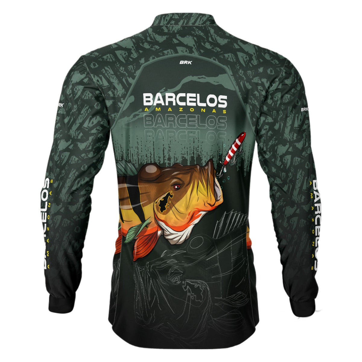 Camisa de Pesca Brk Barcelos Amazonas com UV50+ - Brk Fishing