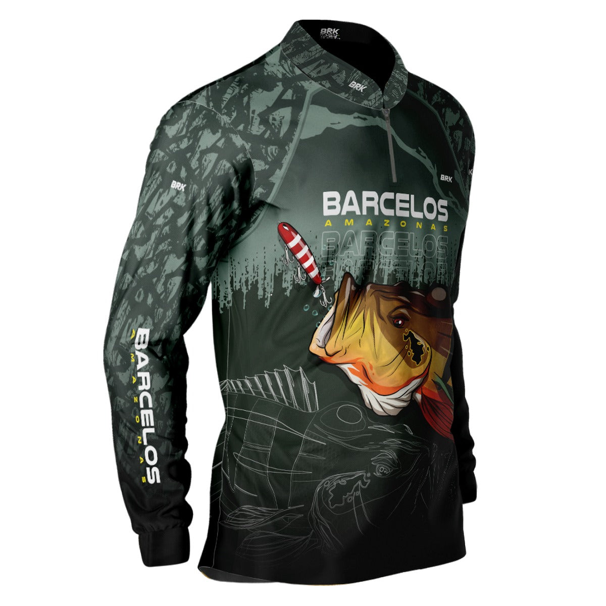 Camisa de Pesca Brk Barcelos Amazonas com UV50+ - Brk Fishing