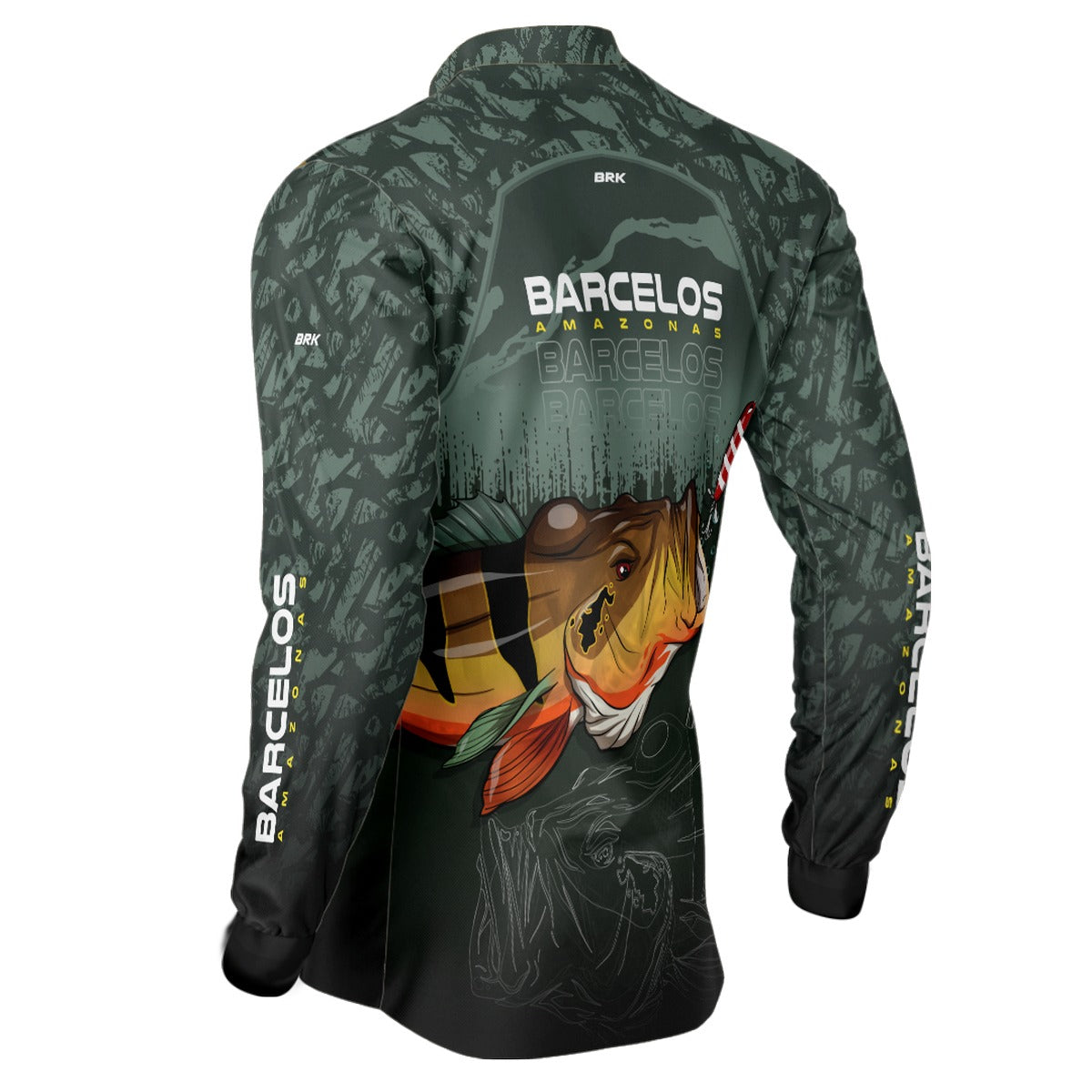 Camisa de Pesca Brk Barcelos Amazonas com UV50+ - Brk Fishing