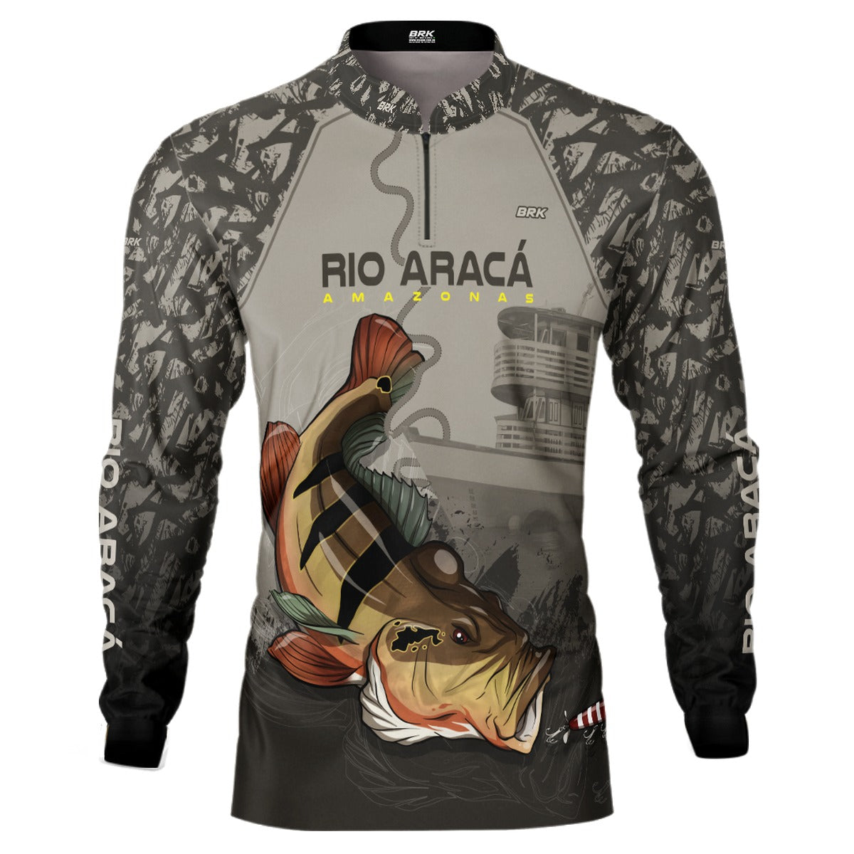 Camisa de Pesca Brk Tucunaré Açu Rio Aracá com UV50+ - Brk Fishing
