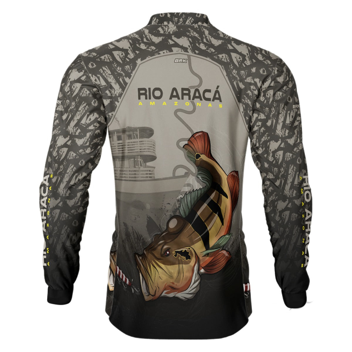 Camisa de Pesca Brk Tucunaré Açu Rio Aracá com UV50+ - Brk Fishing