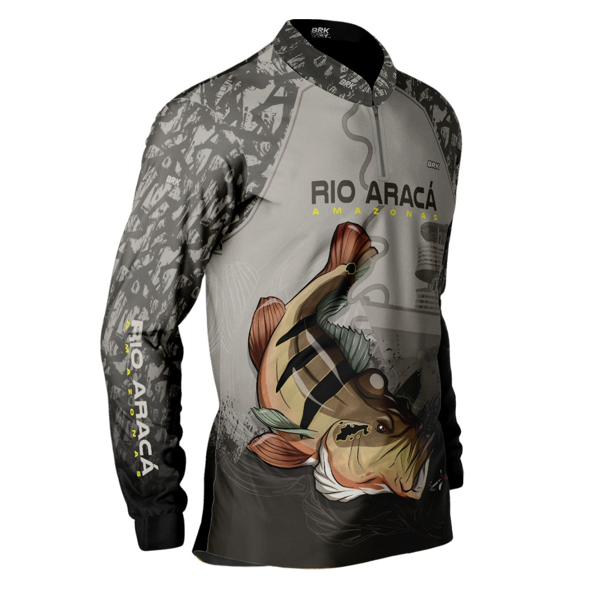 Camisa de Pesca Brk Tucunaré Açu Rio Aracá com UV50+ - Brk Fishing