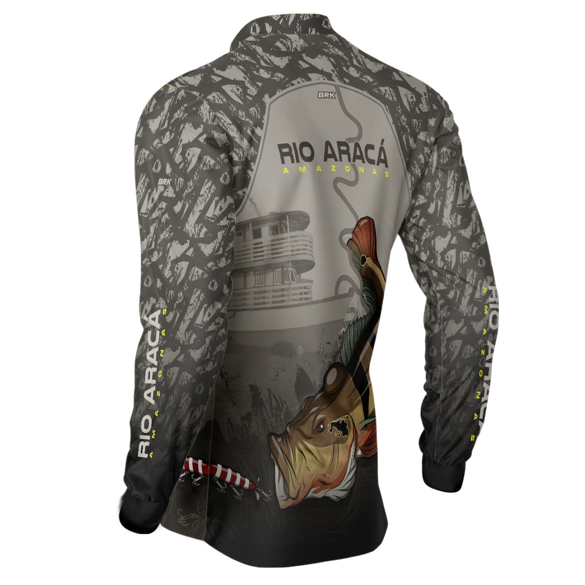 Camisa de Pesca Brk Tucunaré Açu Rio Aracá com UV50+ - Brk Fishing