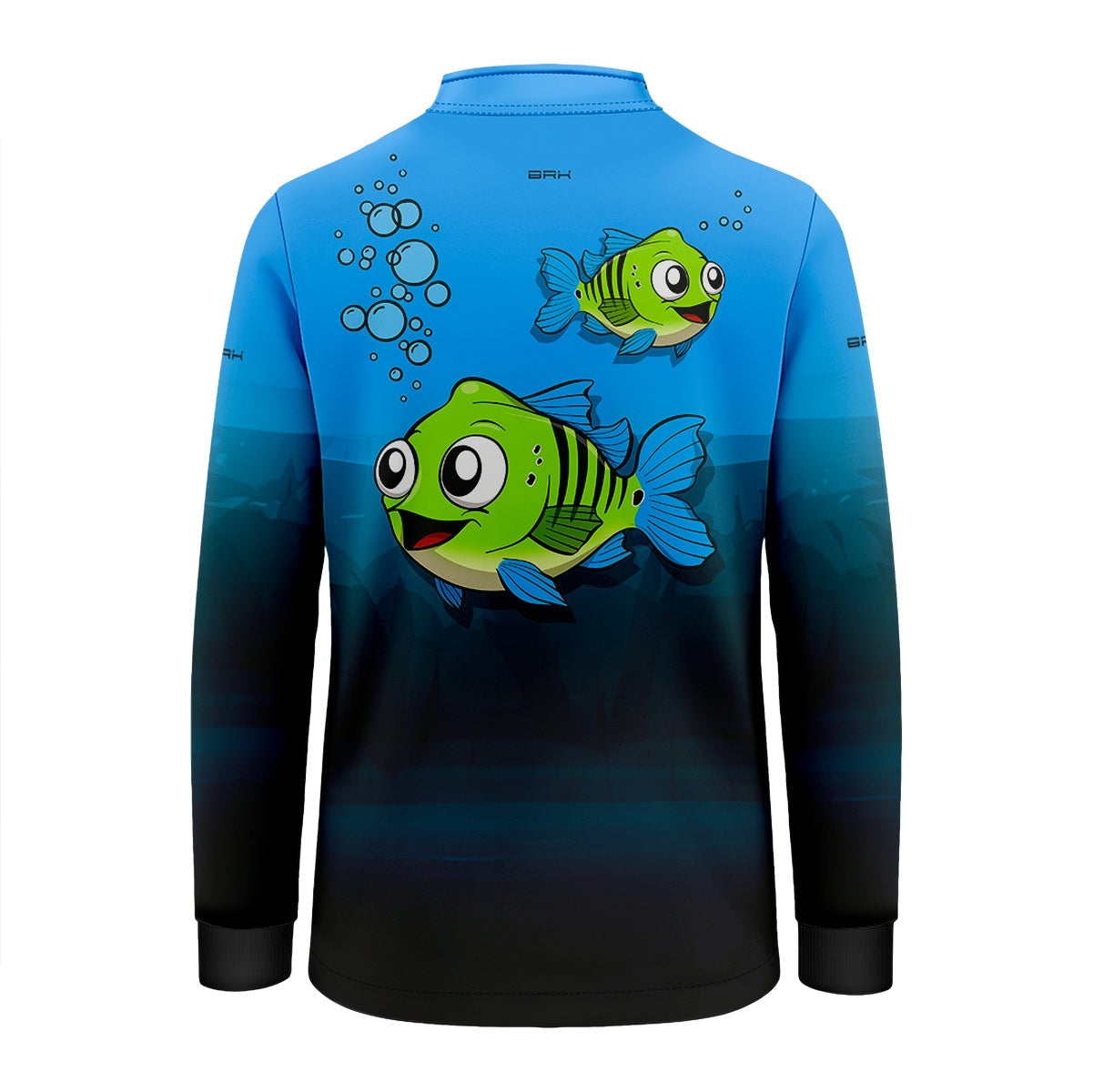 Camisa de Pesca Infantil Brk Tucuna Azul com UV50 + - Brk Fishing