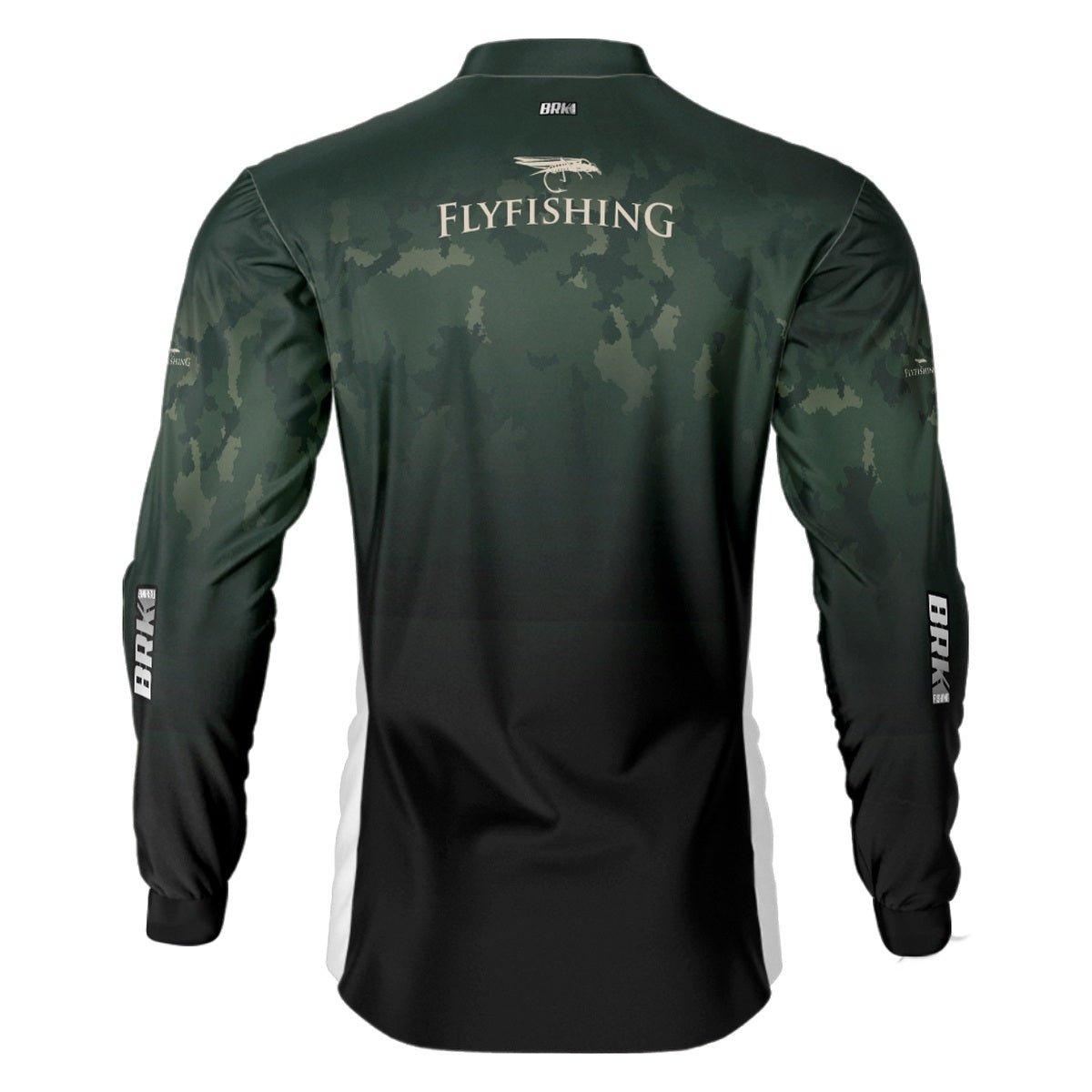 Camisa de Pesca Brk Fly Fishing Lure Verde Camo com UV50+ - Brk Fishing