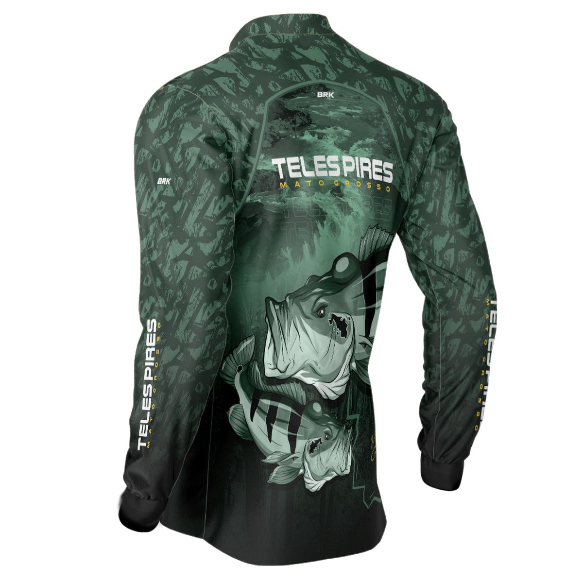 Camisa de Pesca Brk Rio Teles Pires Tucunare Açu com UV50+ - Brk Fishing
