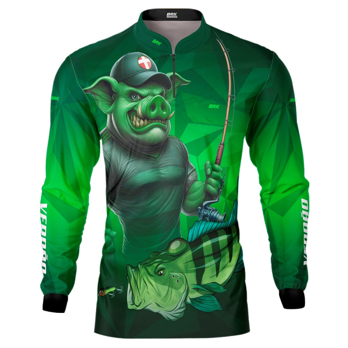 Camisa de Pesca Brk Verdão Bi Campeão com UV50+ - Brk Fishing