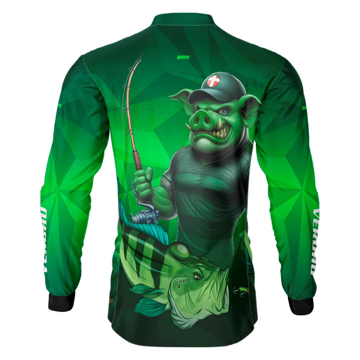 Camisa de Pesca Brk Verdão Bi Campeão com UV50+ - Brk Fishing